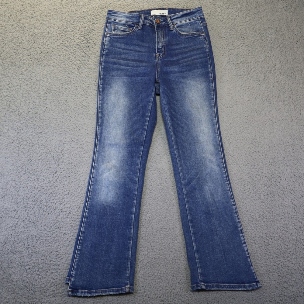 Vervet by Flying Monkey High Rise Flare Jeans Blue Medium Wash V2440 Size 26